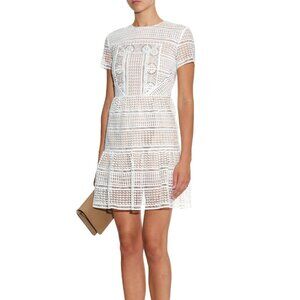 Self Portrait Lace Patchwork Dress 8